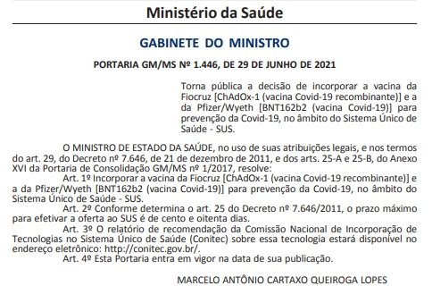 Vacinas Pfizer e AstraZeneca são incorporadas ao SUS