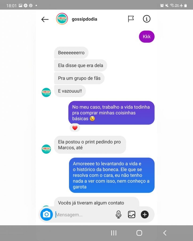 Vítima de máfia digital, Lívia Andrade expõe prints com Gossip do Dia Gossip do dia Lívia Andrade 1