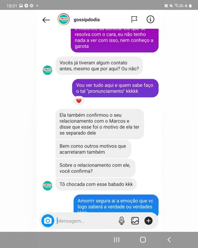 Vítima de máfia digital, Lívia Andrade expõe prints com Gossip do Dia Gossip do dia Lívia Andrade 1