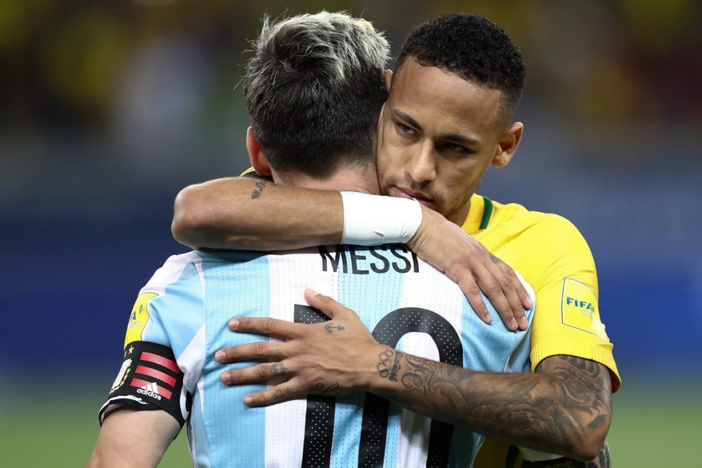 Messi e Neymar deitam, rolam e são a Eurocopa na Copa América