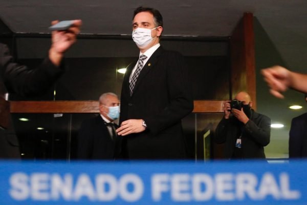 Coletiva de imprensa com presidente do Senado Federal, Rodrigo Pacheco.