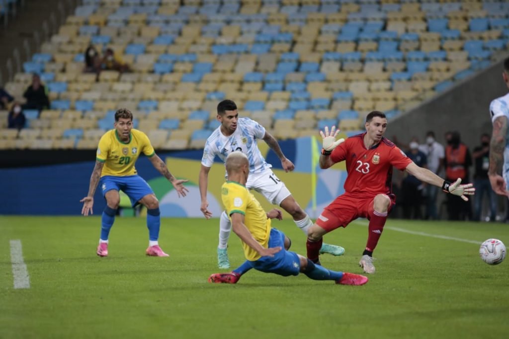 Argentina x Brasil, válido pela final da Copa América 2021 no Estádio Maracanã, no Rio de Janeiro 16