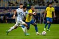 neymar durante jogo entre Argentina x Brasil, válido pela final da Copa América 2021 no Estádio Maracanã, no Rio de Janeiro 11