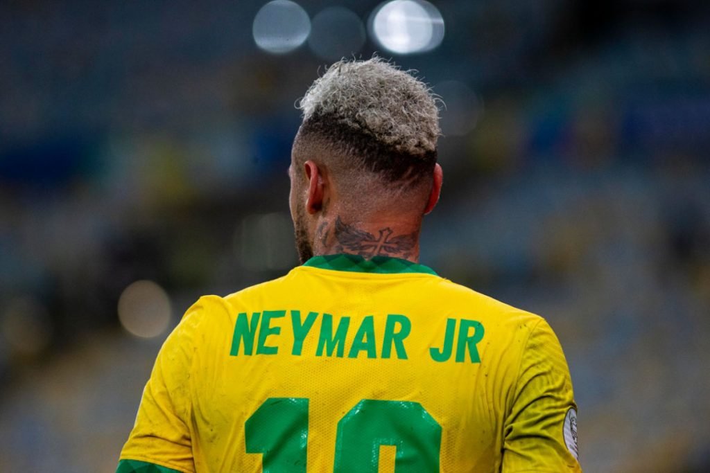 neymar durante jogo entre Argentina x Brasil, válido pela final da Copa América 2021 no Estádio Maracanã, no Rio de Janeiro 11