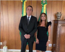 Promotora Carmen Eliza e Jair Bolsonaro