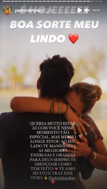 Gabriel Medina e Yasmin Brunet são casados