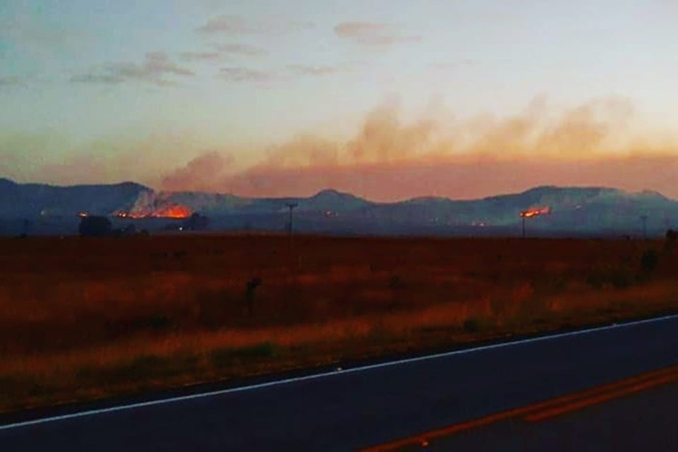 focos de incêndio na chapada dos veadeiros