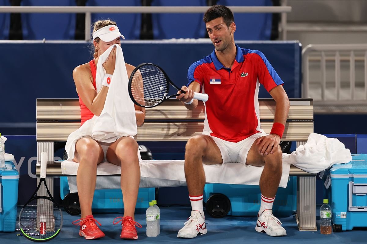 Djokovic e Nina Stojanovic