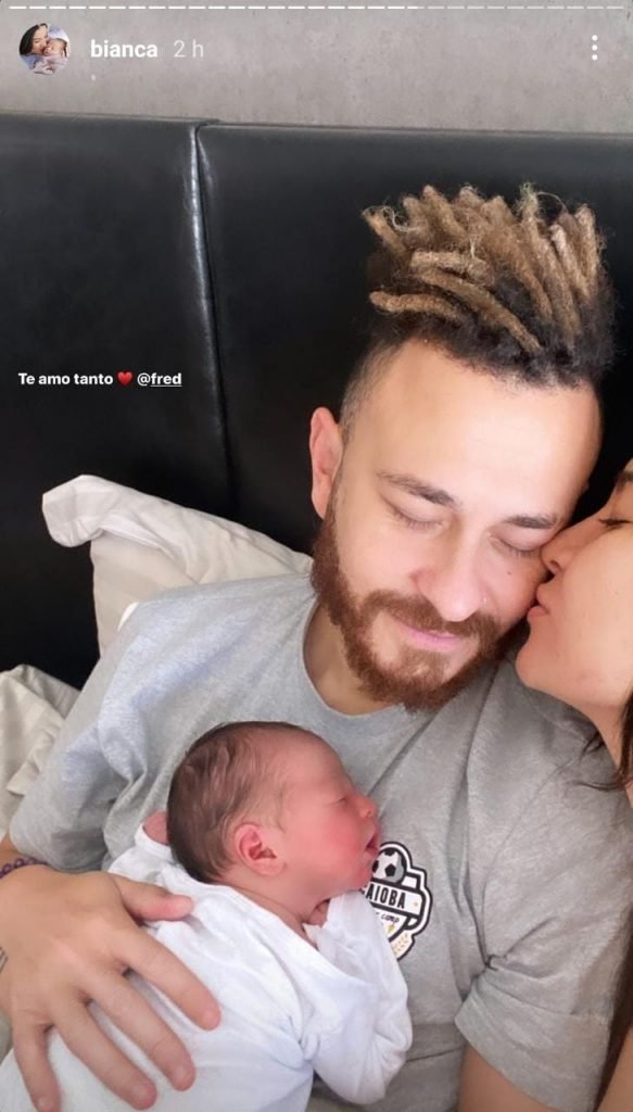 Fred, Cris e Bianca Andrade