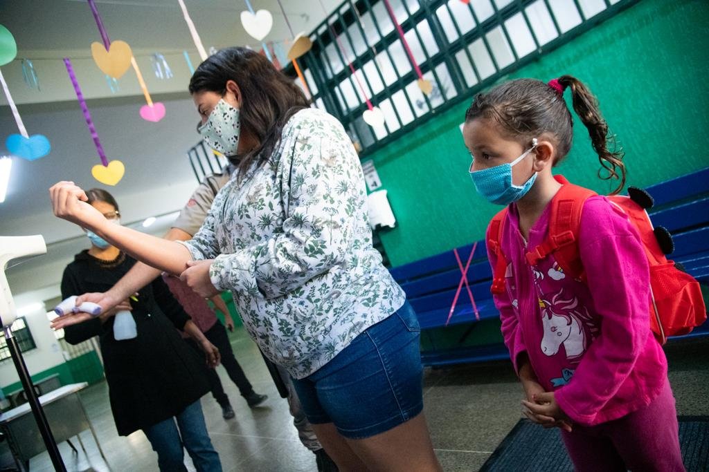 Retorno das aulas presenciais no Centro de Educação Infantil nº 1, no Paranoá