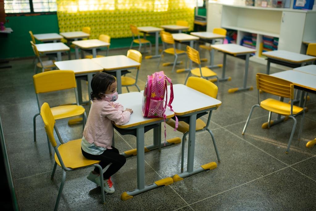 Retorno das aulas presenciais no Centro de Educação Infantil nº 1, no Paranoá