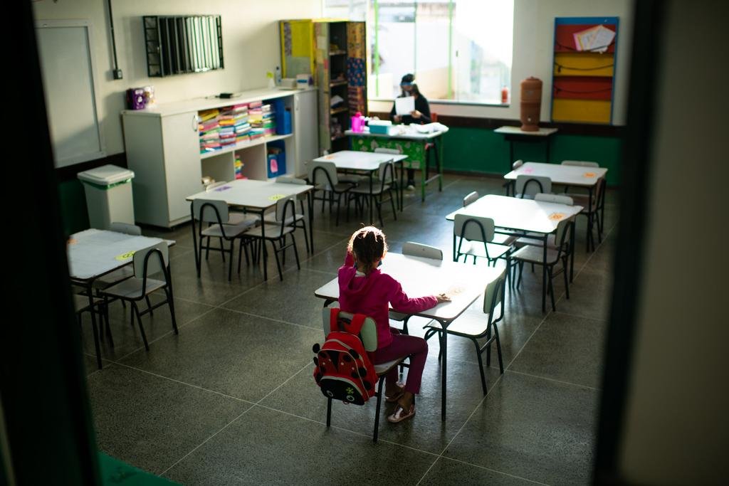 Retorno das aulas presenciais no Centro de Educação Infantil nº 1, no Paranoá