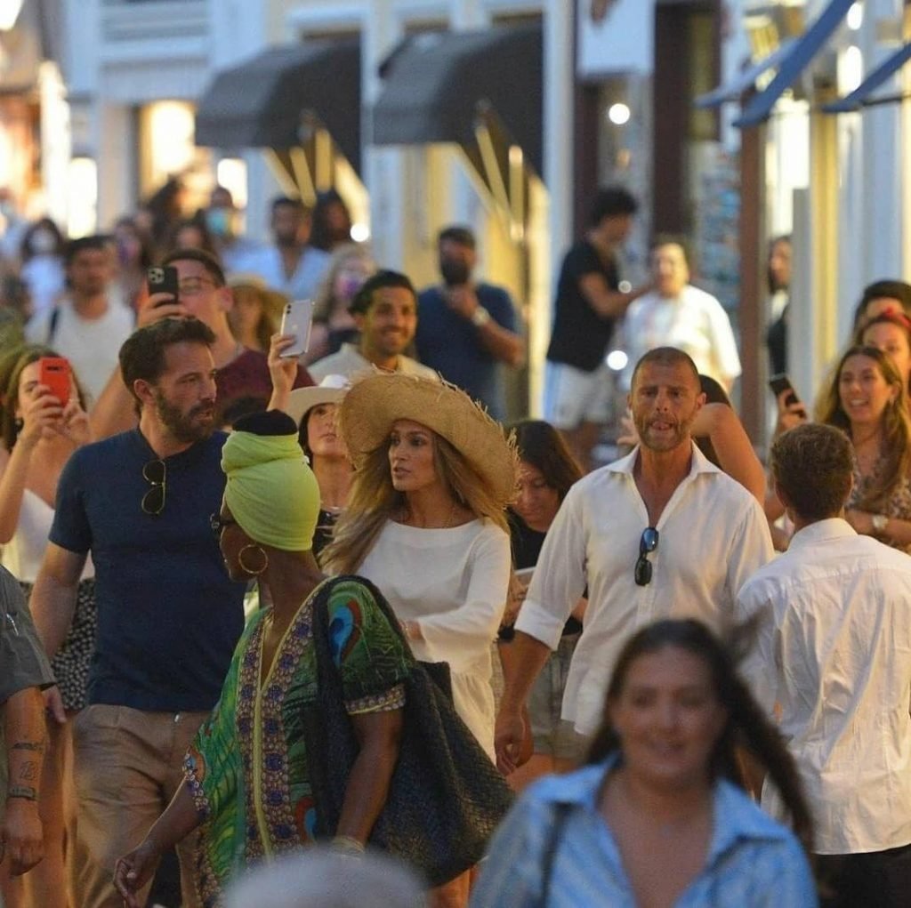 Jennifer Lopez e Ben Affleck em Capri Itália