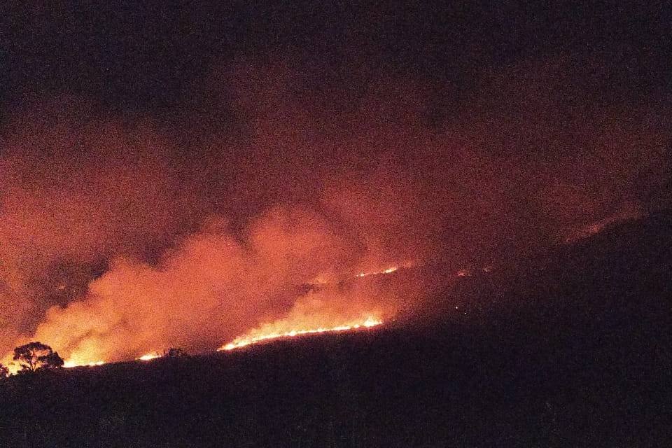 Fogo na Chapada dos Veadeiros