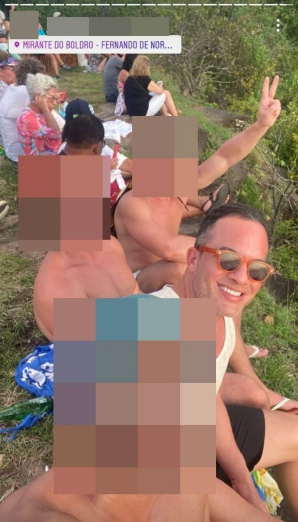 Delegado da PF que viajou a Fernando de Noronha em missão curte arquipélago com amigos