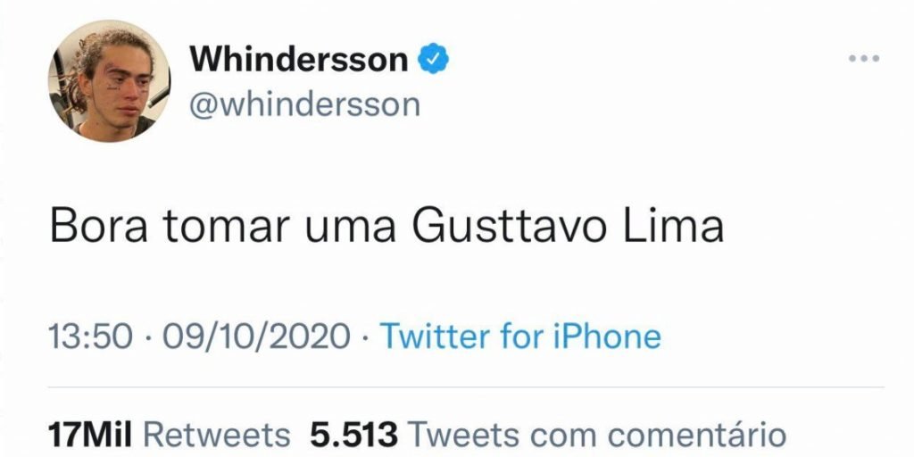 Whindersson tweet