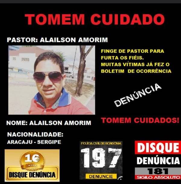 Pmdf Prende Homem Que Se Passava De Pastor Para Roubar Fiéis