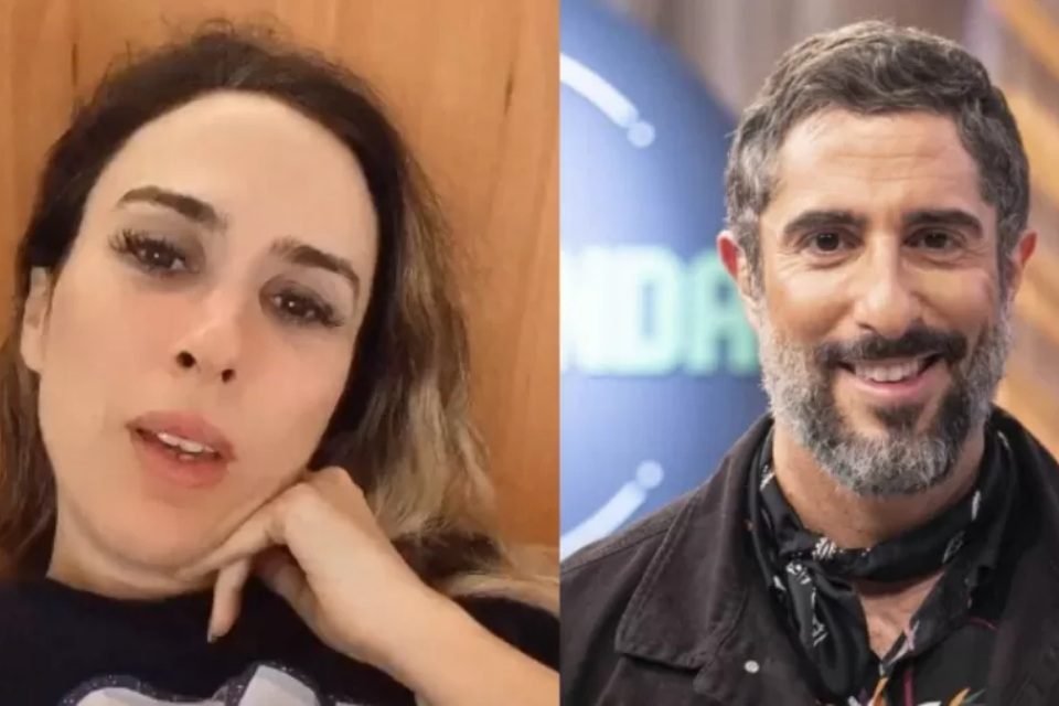Tata Werneck e Marcos Mion