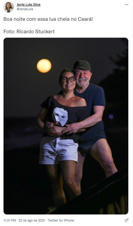Janja posta foto com Lula e web pira com sunga: &quot;Pronto para viajar&quot;