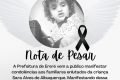 Criança morre após levar choque