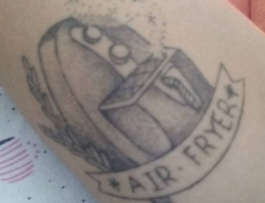 Tatuagem Air Fryer