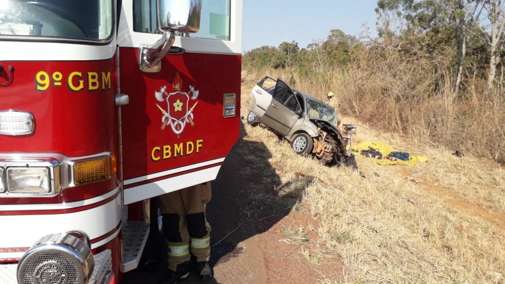 Colisão frontal deixa quatro vítimas na DF-128