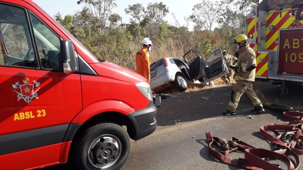 Colisão frontal deixa quatro vítimas na DF-128