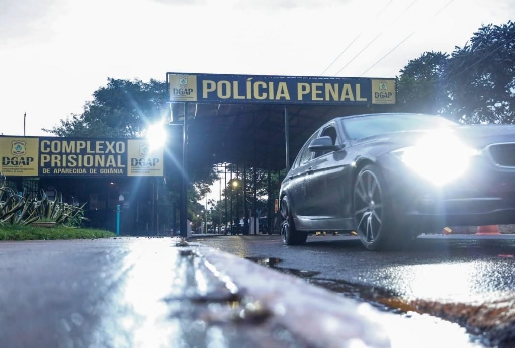 Entrada do Complexo Prisional de Aparecida de Goiânia