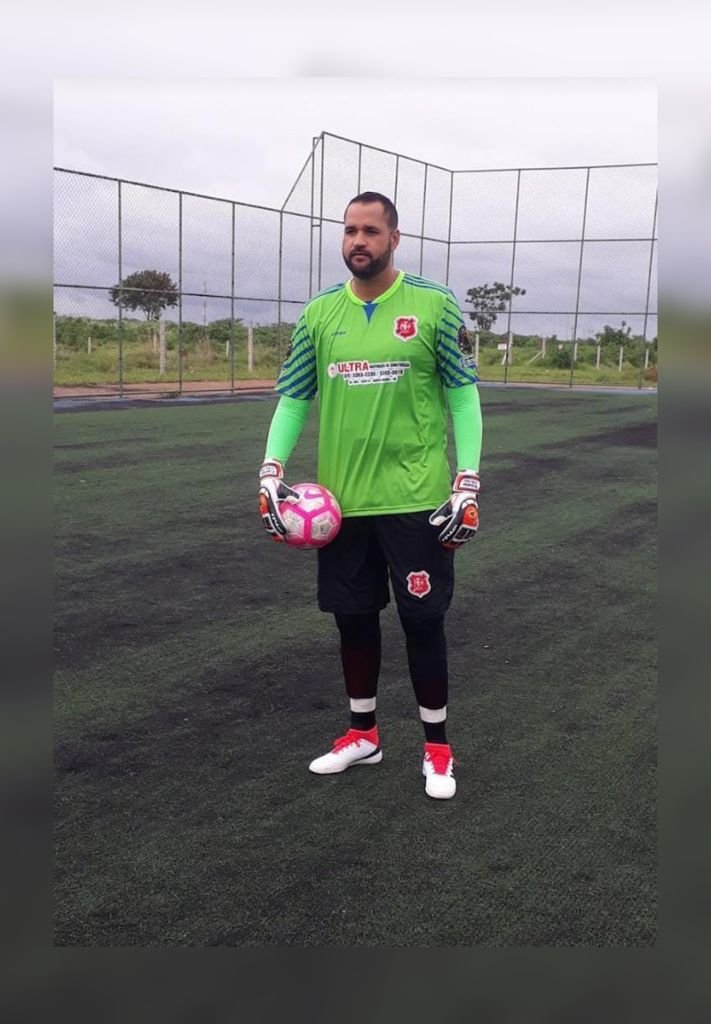 Anderson Flávio, goleiro do Bragantino Santa Maria