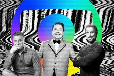 Arte Metrópoles Faustão Huck Mion