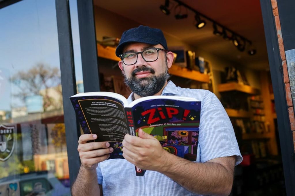 Lançamento do livro ZIP na Loja de discos Marcondes & Co