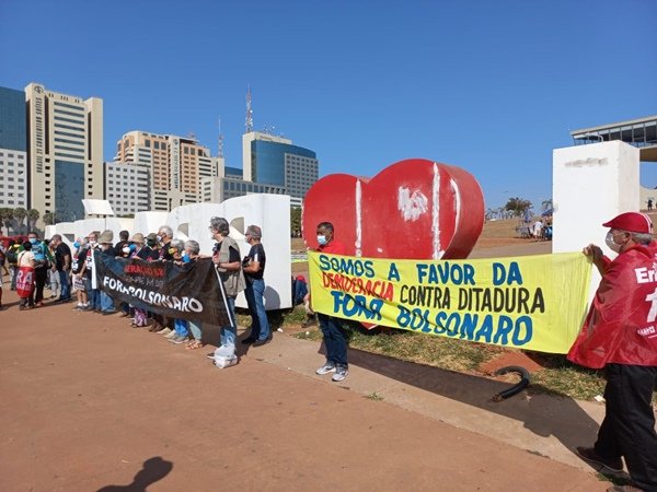 Protesto contra Bolsonaro no Grito dos Excluídos