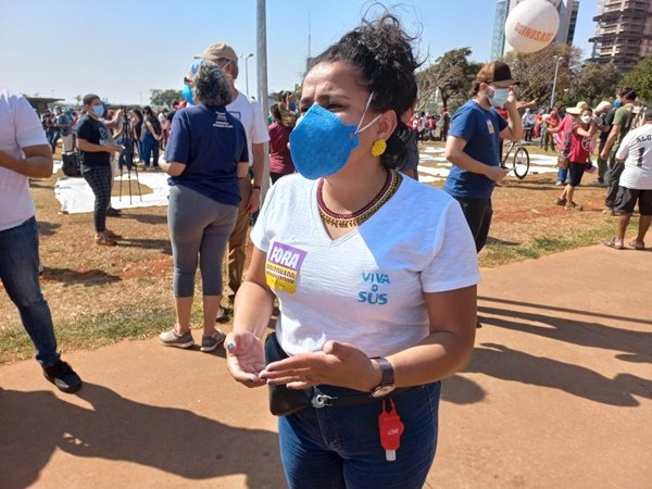 Protesto contra Bolsonaro no Grito dos Excluídos