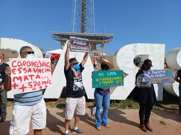 Protesto contra Bolsonaro no Grito dos Excluídos