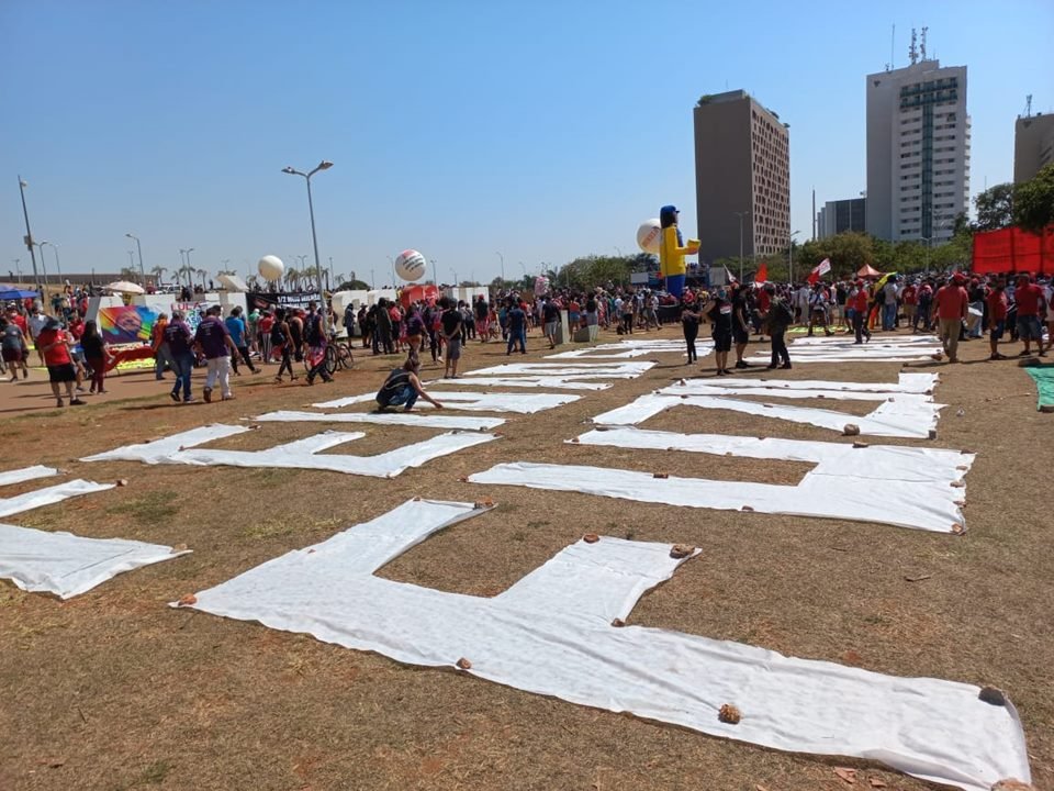 Protesto contra Bolsonaro no Grito dos Excluídos