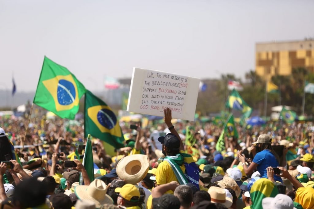 7 de setembro protesto brasil brasilia bolsonaro stf helicoptero esplanada DF 25