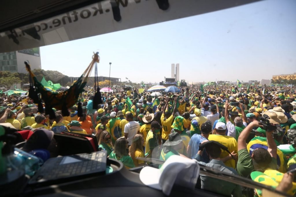 7 de setembro protesto brasil brasilia bolsonaro stf helicoptero esplanada DF 25