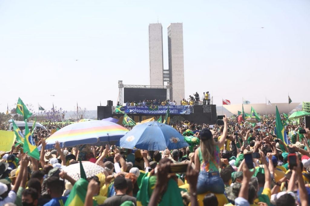 7 de setembro protesto brasil brasilia bolsonaro stf helicoptero esplanada DF 25