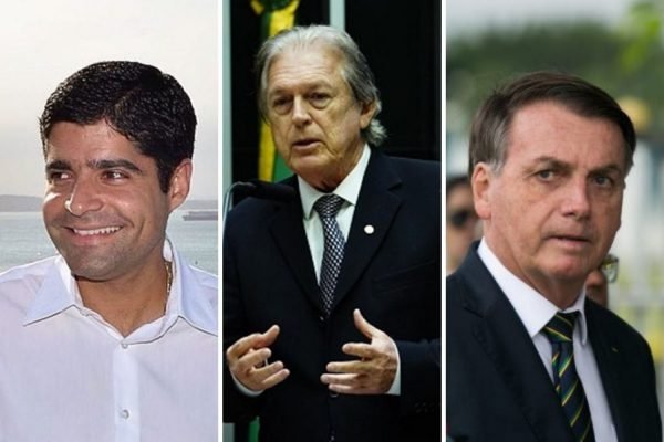 ACM Neto, Luciano Bivar e Jair Bolsonaro