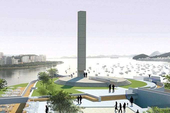 Projeto do Memorial do Holocausto, no Morro do Pasmado, no Rio