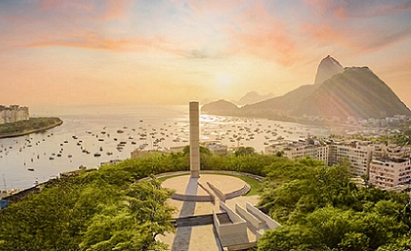 Projeto do Memorial do Holocausto, no Morro do Pasmado, no Rio