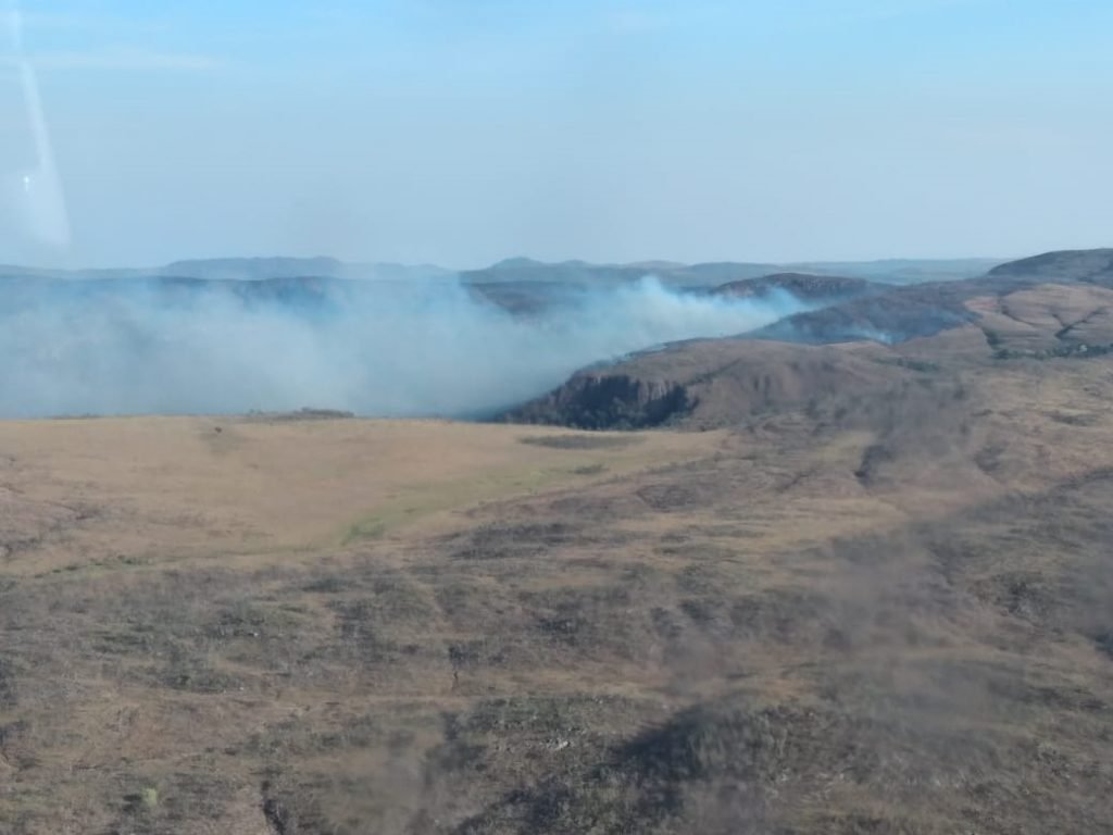 Incêndio na Chapada dos Veadeiros em setembro de 2021