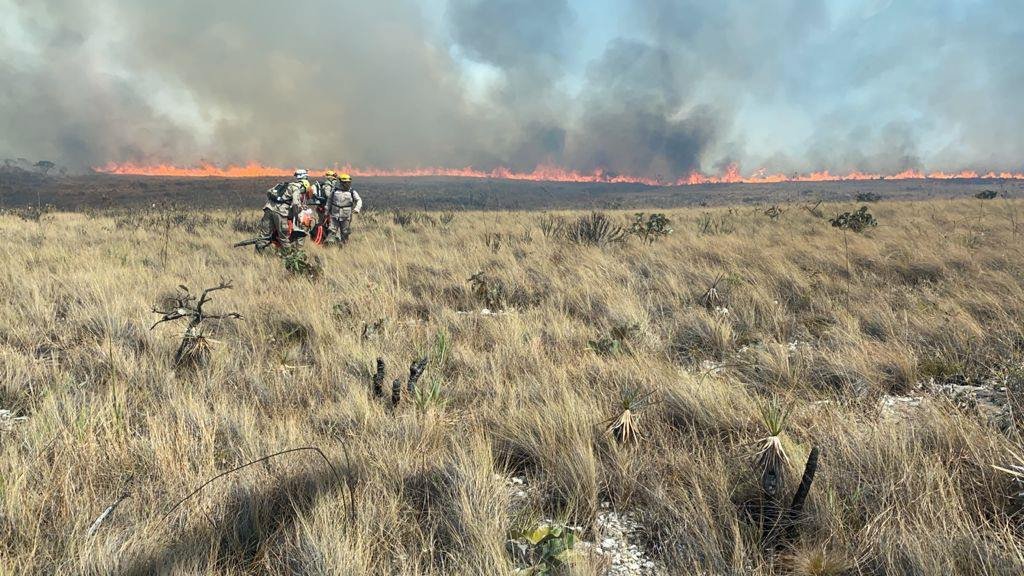 Incêndio na Chapada dos Veadeiros em setembro de 2021