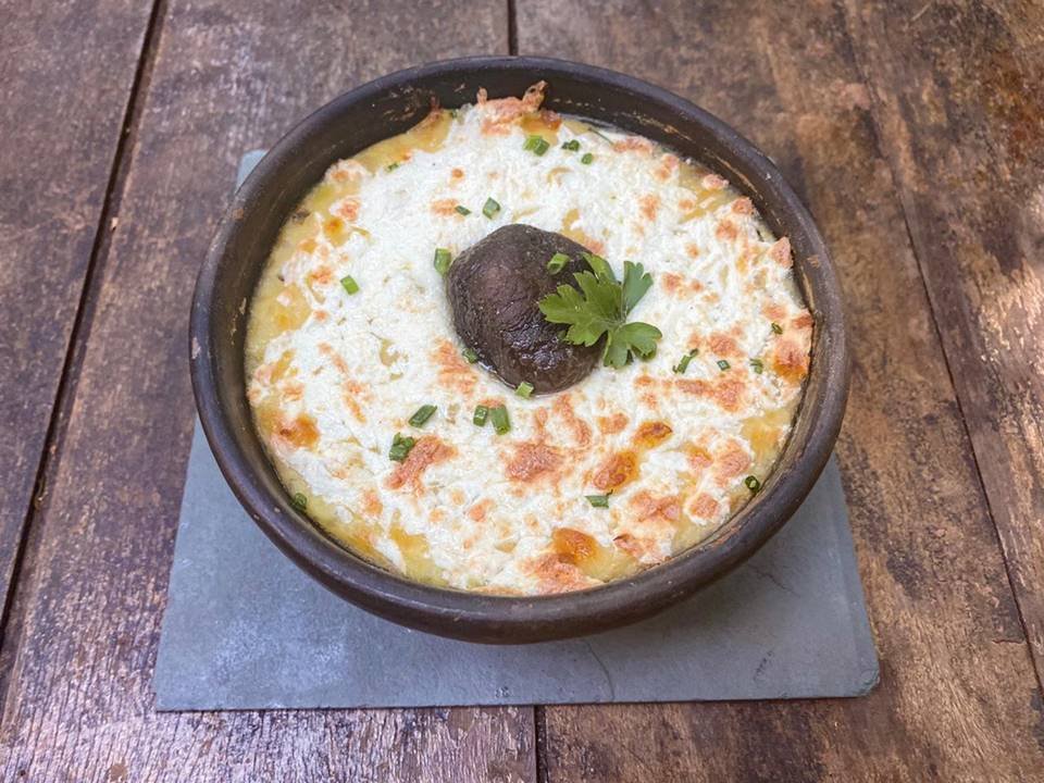 Escondidinho de Cogumelos