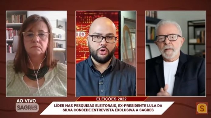 Ex-presidente Lula dá entrevista à Rádio Sagres, em Goiás