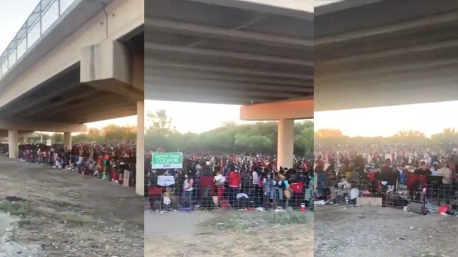 9 mil imigrantes sem documentos são deixados embaixo de ponte