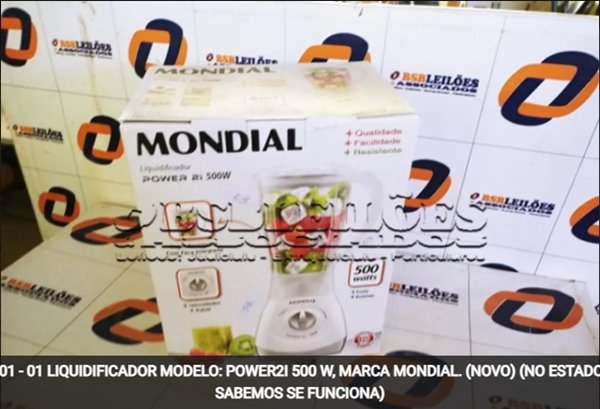 item leilão setembro 2021