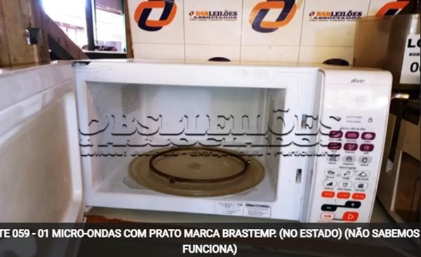 item leilão setembro 2021