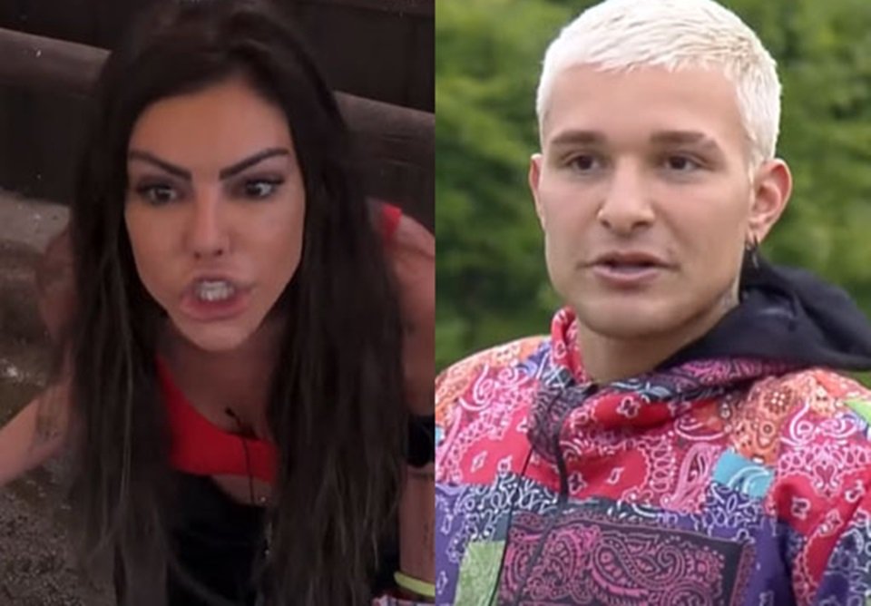 Liziane e MC Gui em A Fazenda