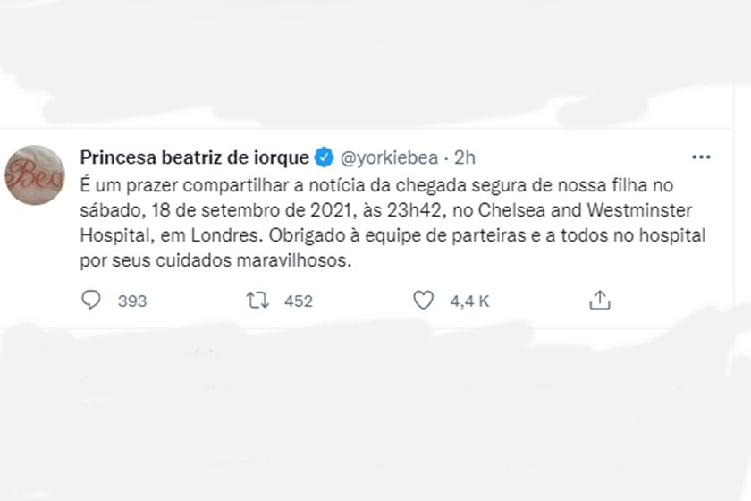 Comunicado princesa Beatrice